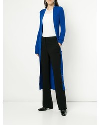 Синий длинный кардиган от Maison Margiela