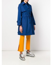 Женский синий дождевик от Prada