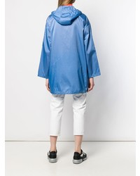 Женский синий дождевик от Prada