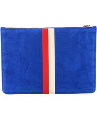 Синий замшевый клатч от Clare Vivier