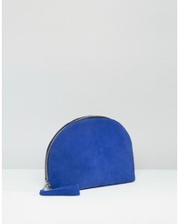 Синий замшевый клатч от Selected