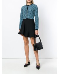 Женский синий кардиган с вышивкой от Alexa Chung