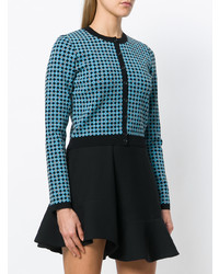 Женский синий кардиган с вышивкой от Alexa Chung