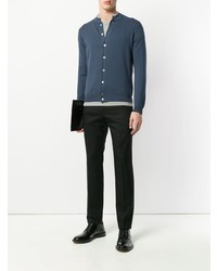 Мужской синий кардиган от Dell'oglio