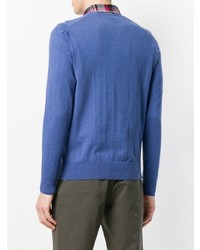 Мужской синий кардиган от Aspesi