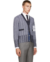 Мужской синий кардиган от Thom Browne