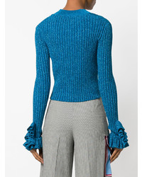 Женский синий кардиган от Marco De Vincenzo