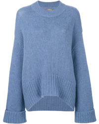 Женский синий кашемировый свитер от N.Peal