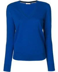 Женский синий кашемировый свитер от Tory Burch