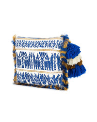 Синий клатч с вышивкой от Figue
