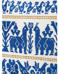 Синий клатч с вышивкой от Figue