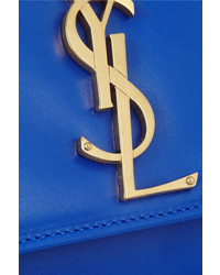 Синий клатч от Saint Laurent