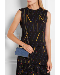 Синий кожаный клатч от Kotur