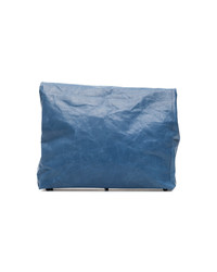 Синий кожаный клатч от Simon Miller