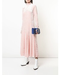 Синий кожаный клатч от Perrin Paris