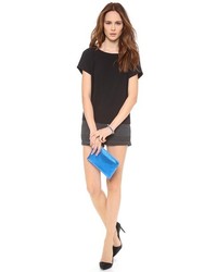 Синий кожаный клатч от Inge Christopher