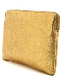 Синий кожаный клатч от Inge Christopher