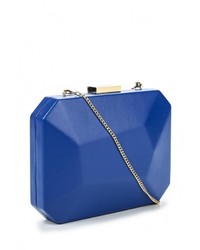 Синий кожаный клатч от Olga Berg