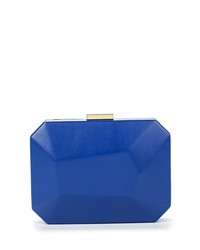 Синий кожаный клатч от Olga Berg