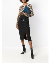 Синий кожаный клатч от Givenchy