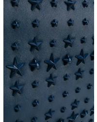 Мужской синий кожаный мужской клатч от Jimmy Choo