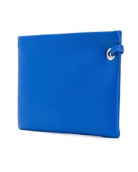 Мужской синий кожаный мужской клатч от Calvin Klein Jeans