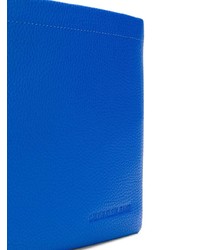 Мужской синий кожаный мужской клатч от Calvin Klein Jeans