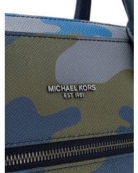 Синий кожаный портфель от MICHAEL Michael Kors