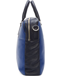Синий кожаный портфель от Marc by Marc Jacobs
