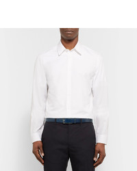 Мужской синий кожаный ремень от Maison Margiela