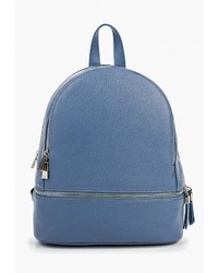 Женский синий кожаный рюкзак от Afina