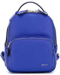Женский синий кожаный рюкзак от Bally
