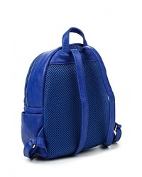 Женский синий кожаный рюкзак от Chantal