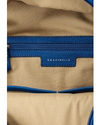 Женский синий кожаный рюкзак от Coccinelle