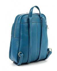 Женский синий кожаный рюкзак от Labbra