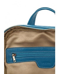 Женский синий кожаный рюкзак от Labbra