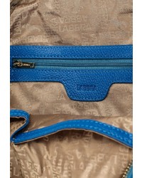 Женский синий кожаный рюкзак от Labbra