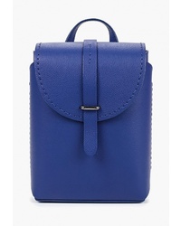 Женский синий кожаный рюкзак от Laleas