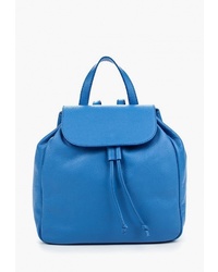 Женский синий кожаный рюкзак от LAMANIA