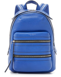 Женский синий кожаный рюкзак от Marc Jacobs