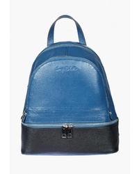 Женский синий кожаный рюкзак от Sergio Belotti