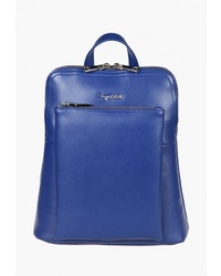 Женский синий кожаный рюкзак от Sergio Belotti