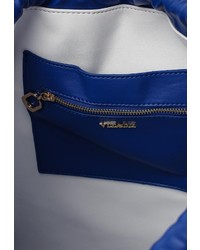 Женский синий кожаный рюкзак от Vitacci