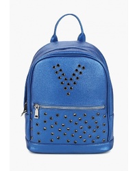Женский синий кожаный рюкзак от Vitacci