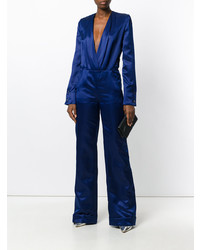 Синий комбинезон от Mugler