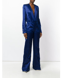 Синий комбинезон от Mugler