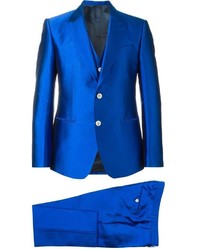 Синий костюм-тройка от Dolce & Gabbana