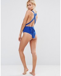 Синий купальник от Goddiva