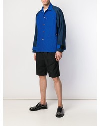 Мужской синий легкий бомбер от Facetasm