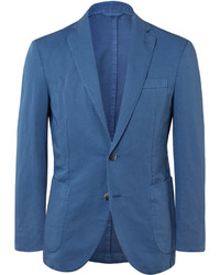 Мужской синий льняной пиджак от Hackett